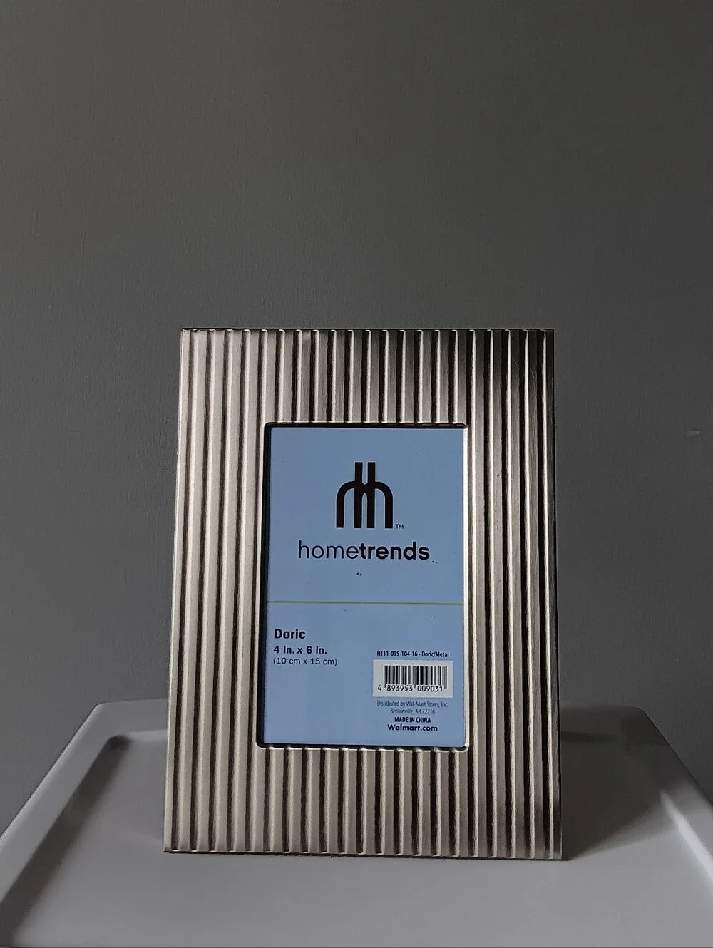 Metallic Silver Ribbed Texture Picture Frame 4